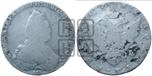 1 рубль 1792 года СПБ/ЯА (новый тип)