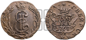 Полушка 1768 года КМ (для Сибири)