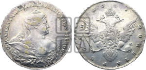 1 рубль 1737 года (портрет работы Гедлингера)