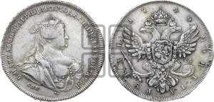 1 рубль 1740 года СПБ (петербургский тип)