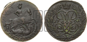 2 копейки 1761 года (гурт сетчатый)