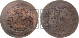 2 копейки 1763 года ММ (ММ, Красный  монетный двор)