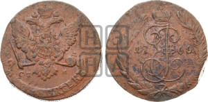5 копеек 1766 года СПМ (СПМ, Санкт-Петербургский монетный двор)