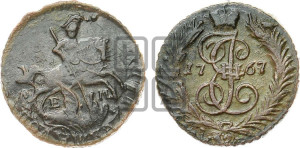 Полушка 1767 года ЕМ (ЕМ, Екатеринбургский монетный двор)