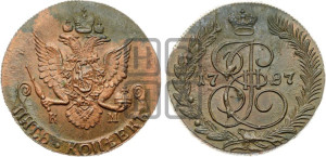 5 копеек 1787 года КМ (КМ, Сузунский монетный двор)