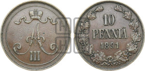 10 пенни 1891 года
