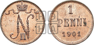 1 пенни 1901 года