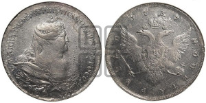 1 рубль 1737 года (портрет работы Гедлингера)