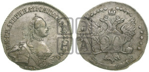 20 копеек 1764 года ММД (с шарфом на шее)