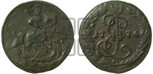 Денга 1774 года ЕМ (ЕМ, Екатеринбургский монетный двор)