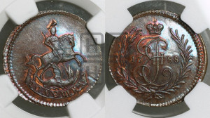 Полушка 1788 года (без букв, Красный  монетный двор). Новодел.