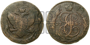 5 копеек 1789 года ММ (ММ, Красный  монетный двор)