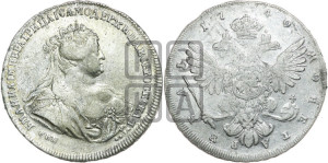 1 рубль 1740 года СПБ (петербургский тип)