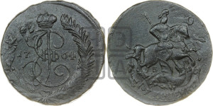 2 копейки 1764 года ЕМ (ЕМ, Екатеринбургский монетный двор)