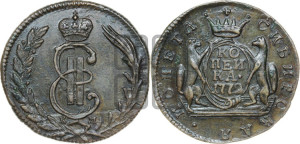 1 копейка 1772 года КМ (для Сибири)