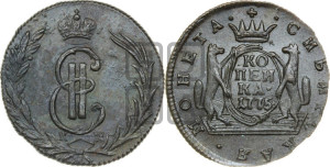1 копейка 1775 года КМ (для Сибири)