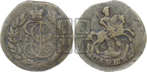 Полушка 1784 года КМ (КМ, Сузунский монетный двор)