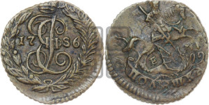 Полушка 1786 года ЕМ (ЕМ, Екатеринбургский монетный двор)