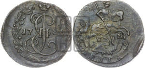 Денга 1786 года ЕМ (ЕМ, Екатеринбургский монетный двор)