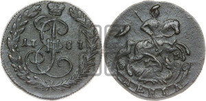 Денга 1787 года КМ (КМ, Сузунский монетный двор)