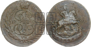 1 копейка 1788 года ММ (ММ или без букв, Красный  монетный двор)