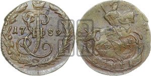 Денга 1789 года ЕМ (ЕМ, Екатеринбургский монетный двор)