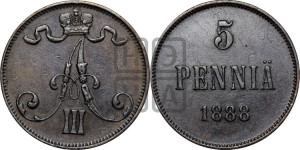5 пенни 1888 года