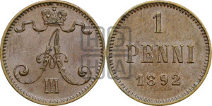 1 пенни 1892 года