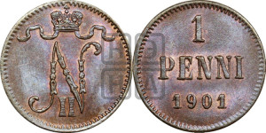 1 пенни 1901 года