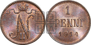 1 пенни 1914 года
