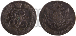 5 копеек 1781 года КМ (КМ, Сузунский монетный двор)