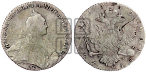 1 рубль 1769 года СПБ/СА ( СПБ, без шарфа на шее)