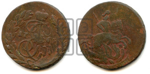 2 копейки 1765 года ММ (ММ, Красный  монетный двор)