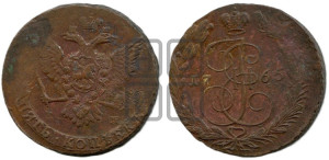 5 копеек 1765 года ЕМ (ЕМ, Екатеринбургский монетный двор)