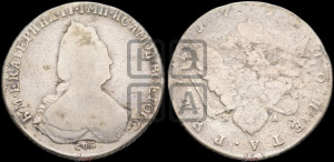 1 рубль 1793 года СПБ/ЯА (новый тип)