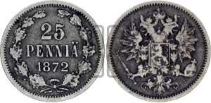 25 пенни 1872 года S