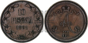 10 пенни 1891 года