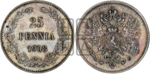 25 пенни 1908 года L