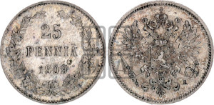25 пенни 1909 года L