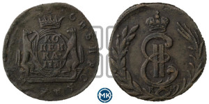 1 копейка 1778 года КМ (для Сибири)