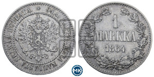 1 марка 1864 года S
