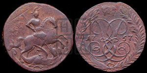 2 копейки 1757 года (гурт “ЕКАТЕРИНБУРГСКОГО ДВОРА”)