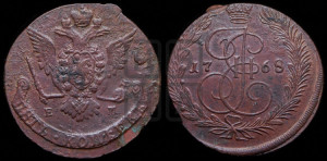 5 копеек 1768 года ЕМ (ЕМ, Екатеринбургский монетный двор)