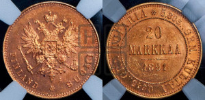 20 марок 1891 года L