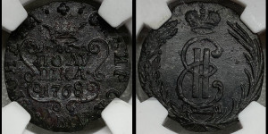 Полушка 1768 года КМ (для Сибири)