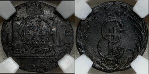 Денга 1768 года КМ (для Сибири)