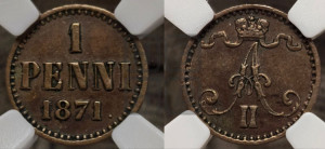Пенни 1871 года