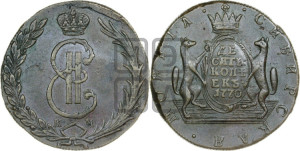 10 копеек 1770 года КМ (для Сибири)