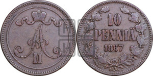10 пенни 1867 года