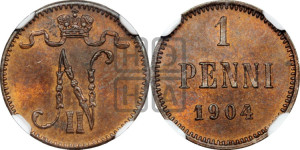 1 пенни 1904 года